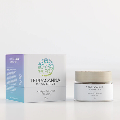 TerraCanna Age-Defying Eye Cream // 500mg CBD + 50mg CBG