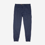 Lightweight Cuffed Pants // Navy (38WX30L)
