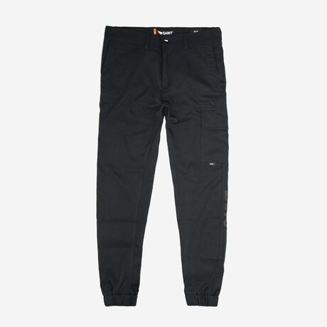 Lightweight Cuffed Pants // Black (40WX30L)
