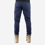 Lightweight Cuffed Pants // Navy (38WX30L)