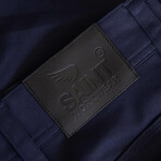 Lightweight Cuffed Pants // Navy (38WX30L)