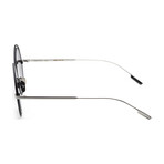 Verso // Women's IS1014-A Luna Sunglasses // Silver + Black + Smoke Mirror