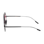 Verso // Men's Omega IS1015-A Sunglasses // Black + Light Red