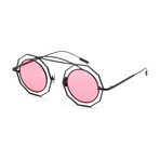 Verso // Men's Omega IS1015-A Sunglasses // Black + Light Red