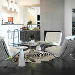 Natural Togo Cowhide Rug // 5' X 7' (Leopard)