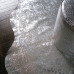 Natural Scotland Cowhide Rug // 6' X 7' (Black + Gold)