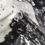 Natural Scotland Cowhide Rug // 6' X 7' (Black + Gold)