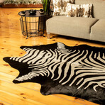 Natural Togo Cowhide Rug // 6' X 7' (Leopard)