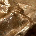 Natural Scotland Cowhide Rug // 6' X 7' (Black + Gold)