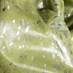 Natural Scotland Cowhide Rug // 5' X 7' (Black + Gold)