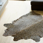 Natural Togo Cowhide Rug // 5' X 7' (Leopard)