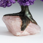 Amethyst Gemstone Tree on Rose Quartz Matrix // 1 lb