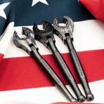 Mixed Wrench Set // 9 Pieces // 10mm, 11mm, 12mm, 13mm, 14mm,  3/8”, 7/16”, 1/2", 9/16"