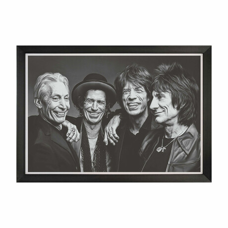 The Rolling Stones // Band Portrait // Framed Art Reprint