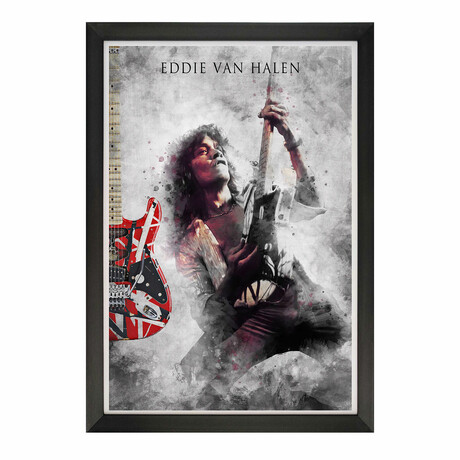 Eddie Van Halen // Guitar Solo // Framed Art Reprint