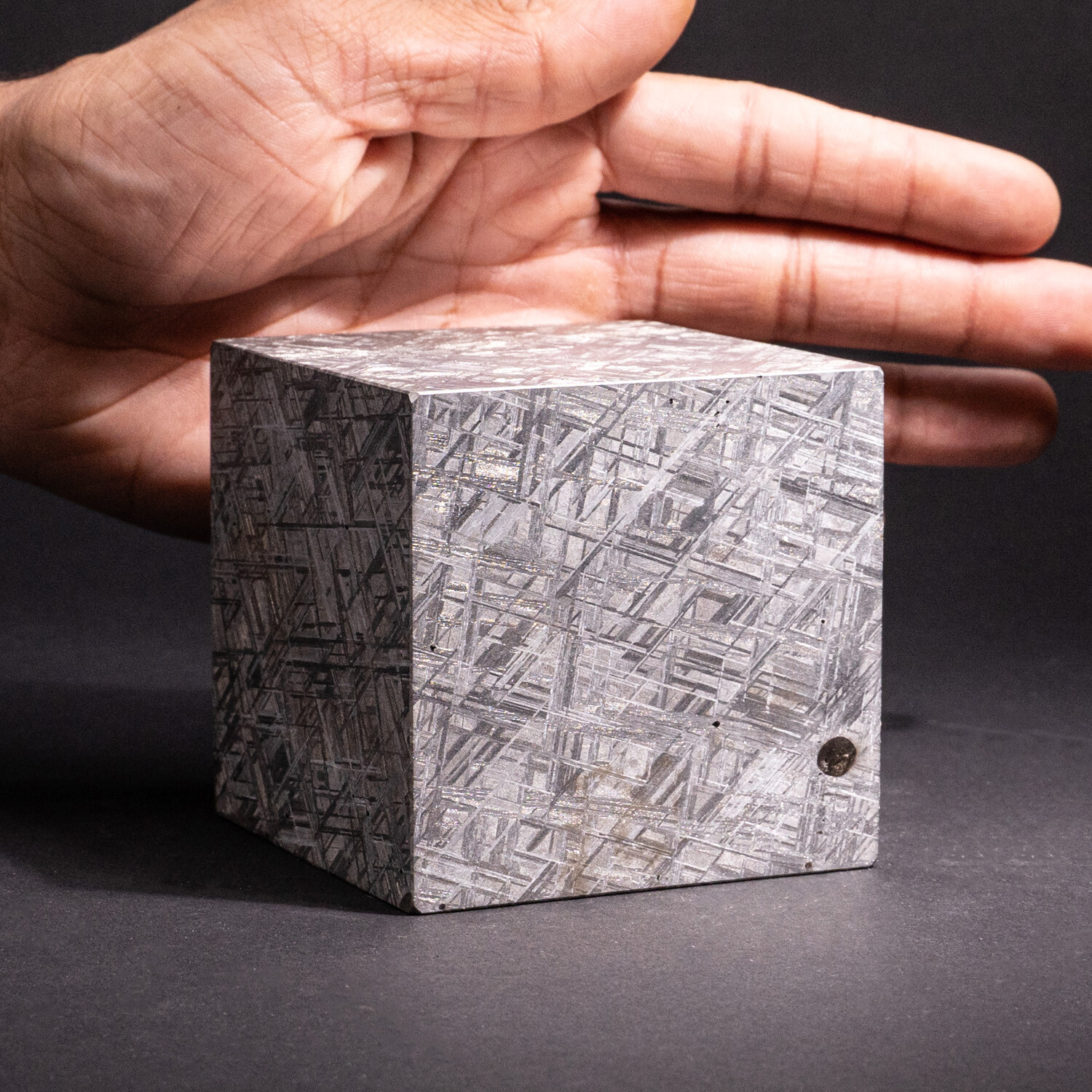 Giant Genuine Muonionalusta Meteorite Cube Astro Gallery Touch Of