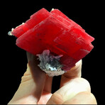 Rhodochrosite On Tetrahedrite And Quartz