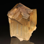 Golden Calcite With Druzy Quartz