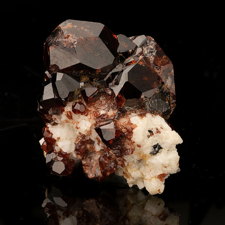 Spessartine Garnet On Microcline