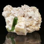 Green Tourmaline On Microcline