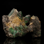 Emerald On Calcite And Biotite Matrix