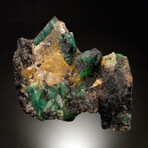 Emerald On Calcite And Biotite Matrix