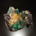 Emerald On Calcite And Biotite Matrix