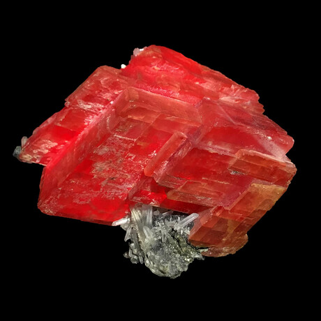 Rhodochrosite On Tetrahedrite And Quartz