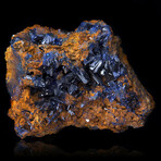 Azurite With Limonite