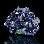 Azurite On Malachite