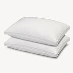 Overstuffed Plush Med/Firm Gusseted Gel Filled Side/Back Sleeper Pillow // Set of 2 (Standard)