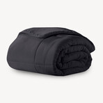 Microfiber Down-Alternative Comforter // Black (Twin)