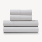 100% Cotton Percale 300TC Sheet Set // Aqua (Twin)
