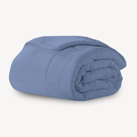 Microfiber Down-Alternative Comforter // Slate Blue (Twin)