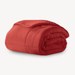 Microfiber Down-Alternative Comforter // Brick Red (Twin)