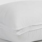 Overstuffed Plush Med/Firm Gusseted Gel Filled Side/Back Sleeper Pillow // Set of 2 (Standard)
