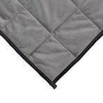 Reversible Weighted Blanket // Gray + Black (12 lb)