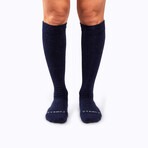 Recycled Cotton Companion Socks // 3 Pairs Socks // Black + Navy + Rose + White (Small)