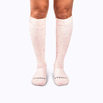 Recycled Cotton Companion Socks // 3 Pairs Socks // Black + Navy + Rose + White (Small)