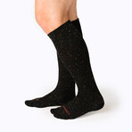 Recycled Cotton Companion Socks // 3 Pairs Socks // Black + Navy + Rose + White (Small)