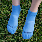 Solid Allie Socks // Harbor Blue (Small)