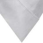 4-Piece 300 TC Percale Cotton Sheet Set // Light Gray (Full)