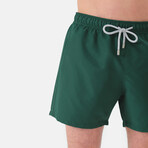 Riley Swim Shorts // Dark Green (M)