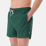 Riley Swim Shorts // Dark Green (M)