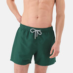 Riley Swim Shorts // Dark Green (M)