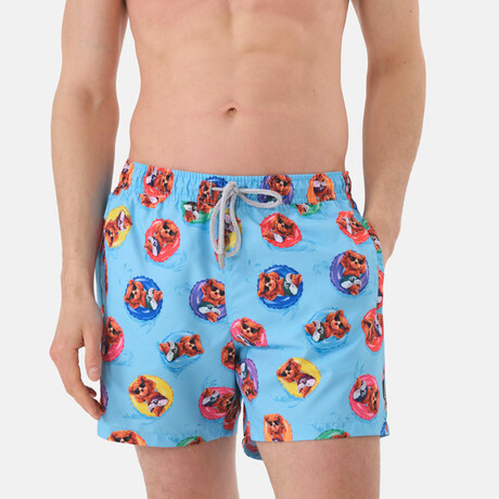 Elvis Swim Shorts // Multicolor (S)