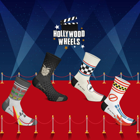Hollywood Wheels Pack Socks // 4 Pairs