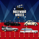 Hollywood Wheels Pack Socks // 4 Pairs