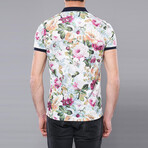 Howard Floral Polo // Ecru (S)