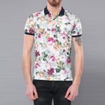 Howard Floral Polo // Ecru (S)